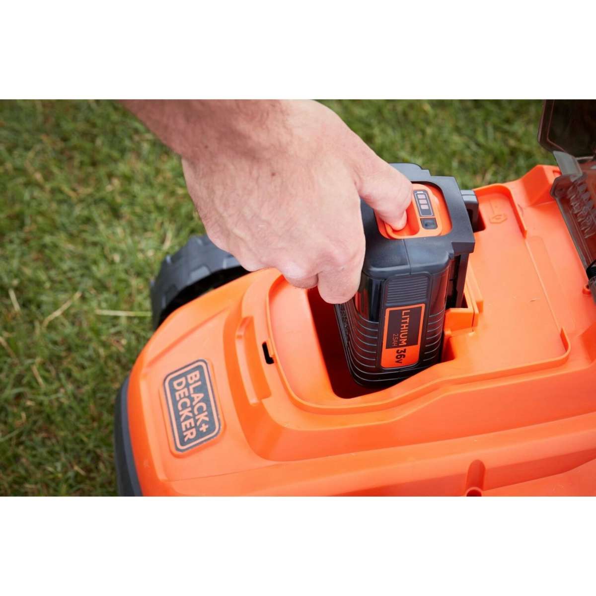 BLACK + DECKER 36V Cordless 33cm Lawnmower (inc. Battery+Charger