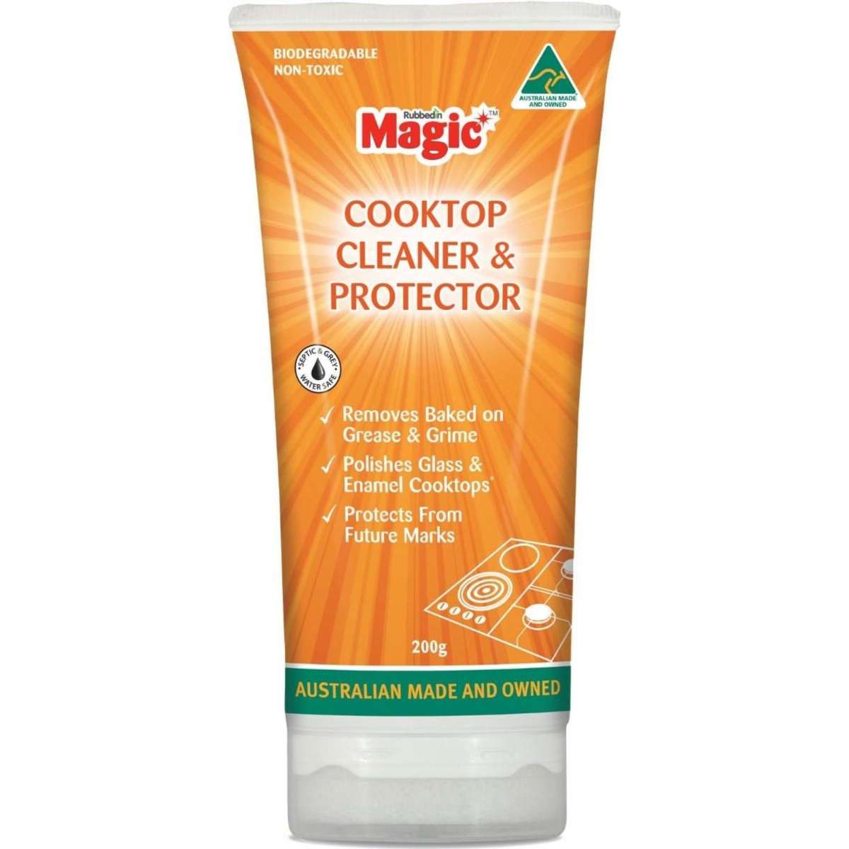 Rubbedin Magic® Cooktop Cleaner & Protector with Applicator 200g