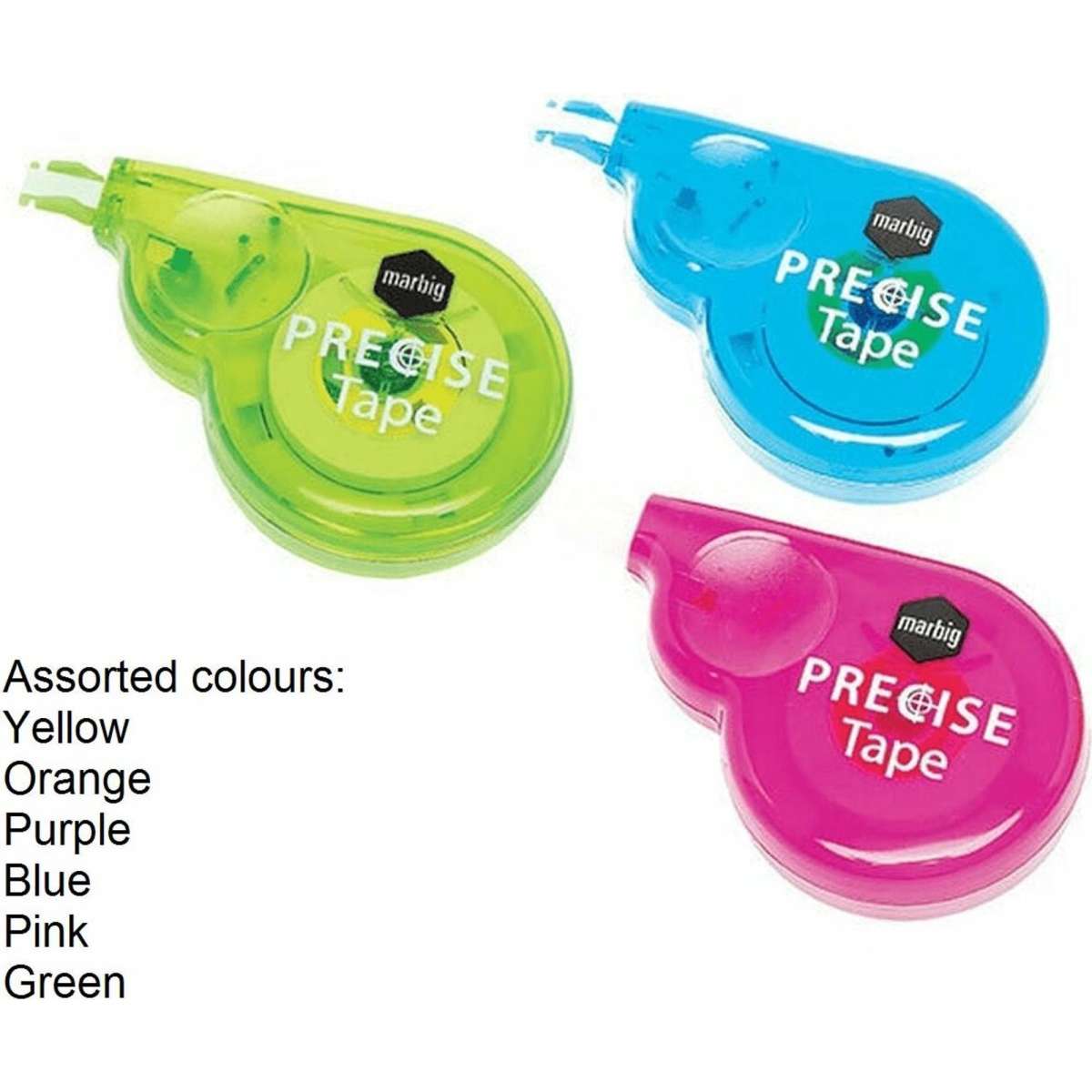 Marbig Precise Correction Tape White Out 4mmx8m Pack 6 Woolworths