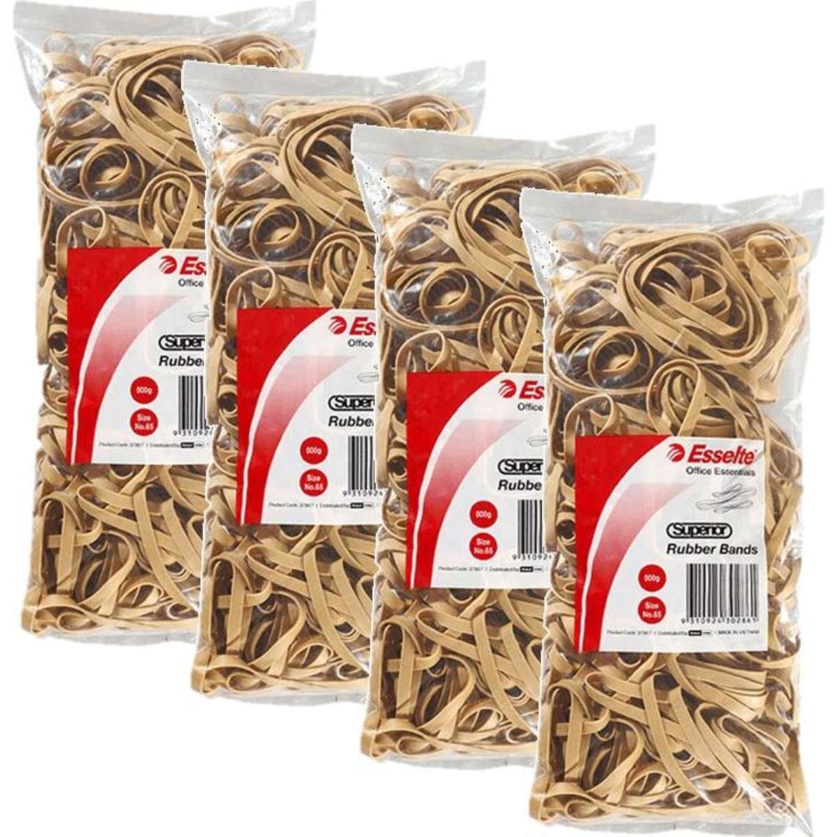 Superior Esselte Rubber Bands Size No.65 500G Bag Pack 4 Woolworths