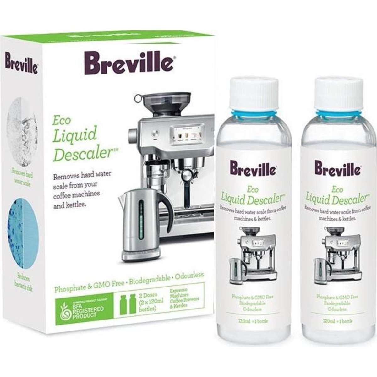 Breville Eco 2in1 Cleaner Descaler Coffee Espresso Machines 120ml 2