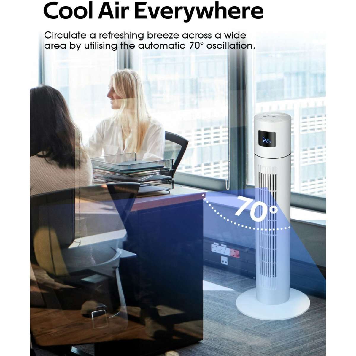 Advwin Electric Tower Fan Air Cooler Oscillating Fan Woolworths