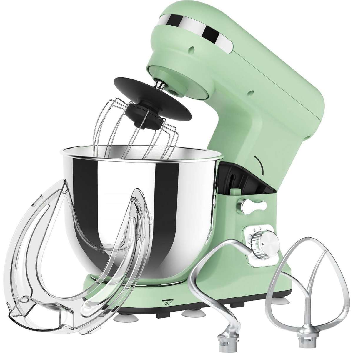 Advwin 6.5L Electric Stand Mixer 1100W 6 Speed Kitchen Food Beater Cake