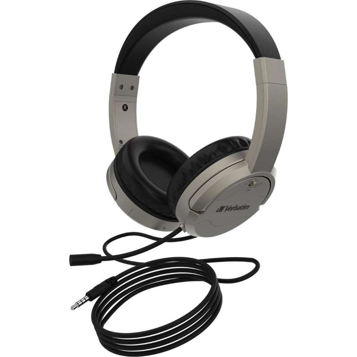 Verbatim headphones with online microphone