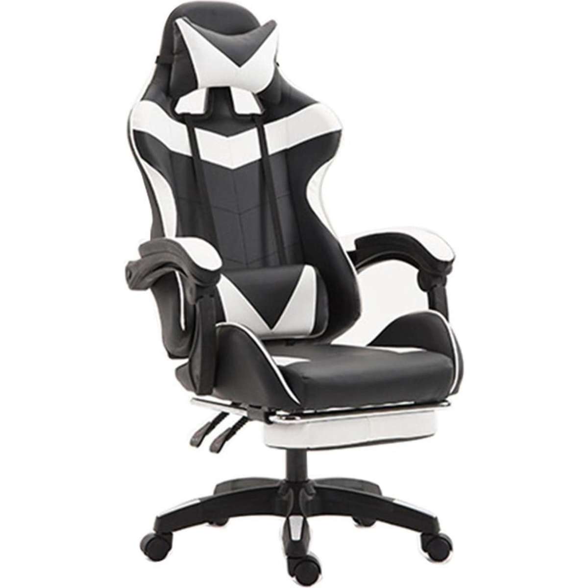 Foret Grey Colour High Back Executive Office Gaming Chair Footrest