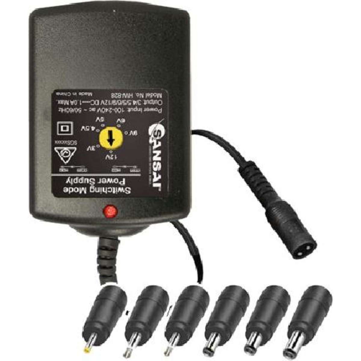 Sansai HW828 Multi Out AC Power Adaptor Woolworths