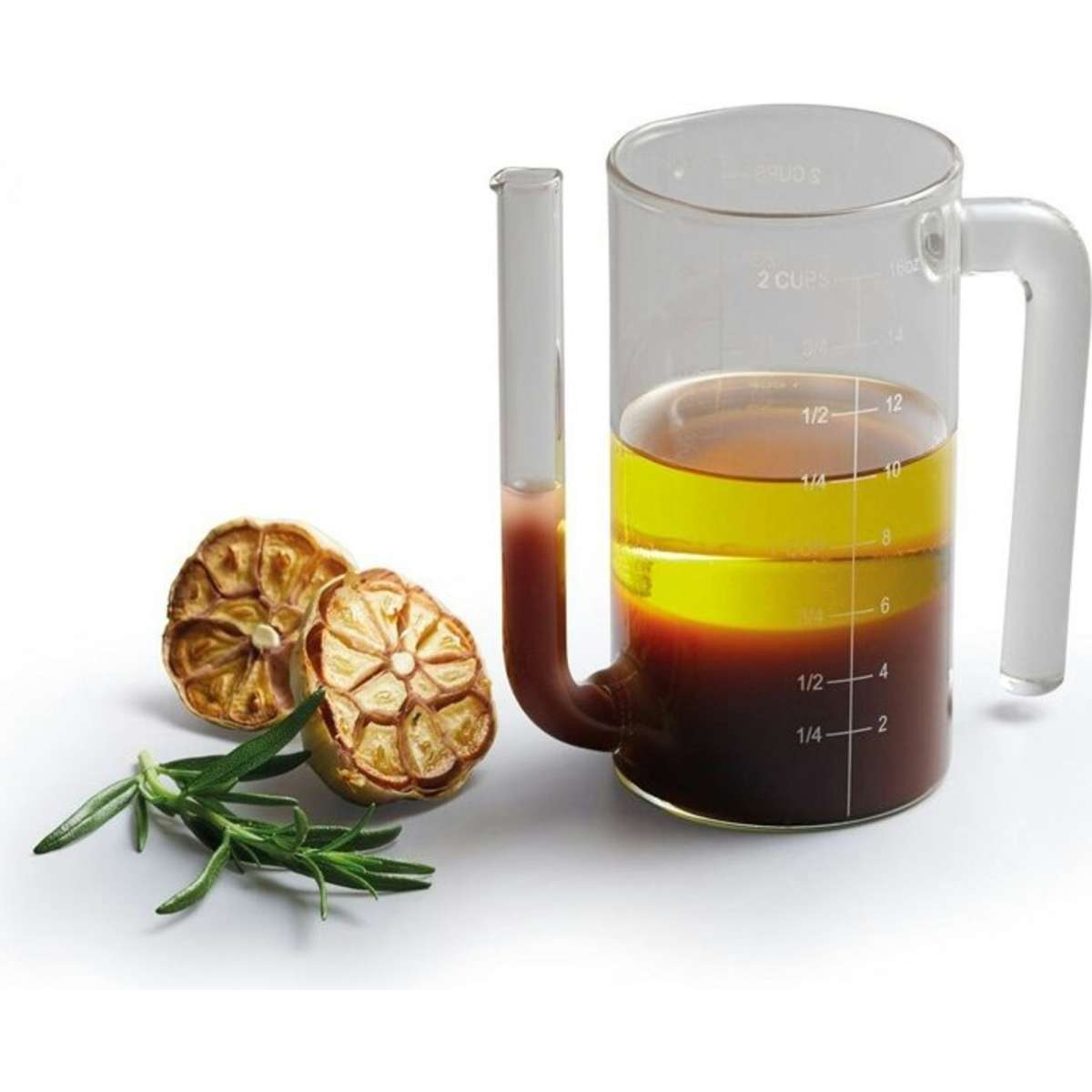 Mastercraft Fat/Gravy Separator Container Jug Clear 2PK 500ml