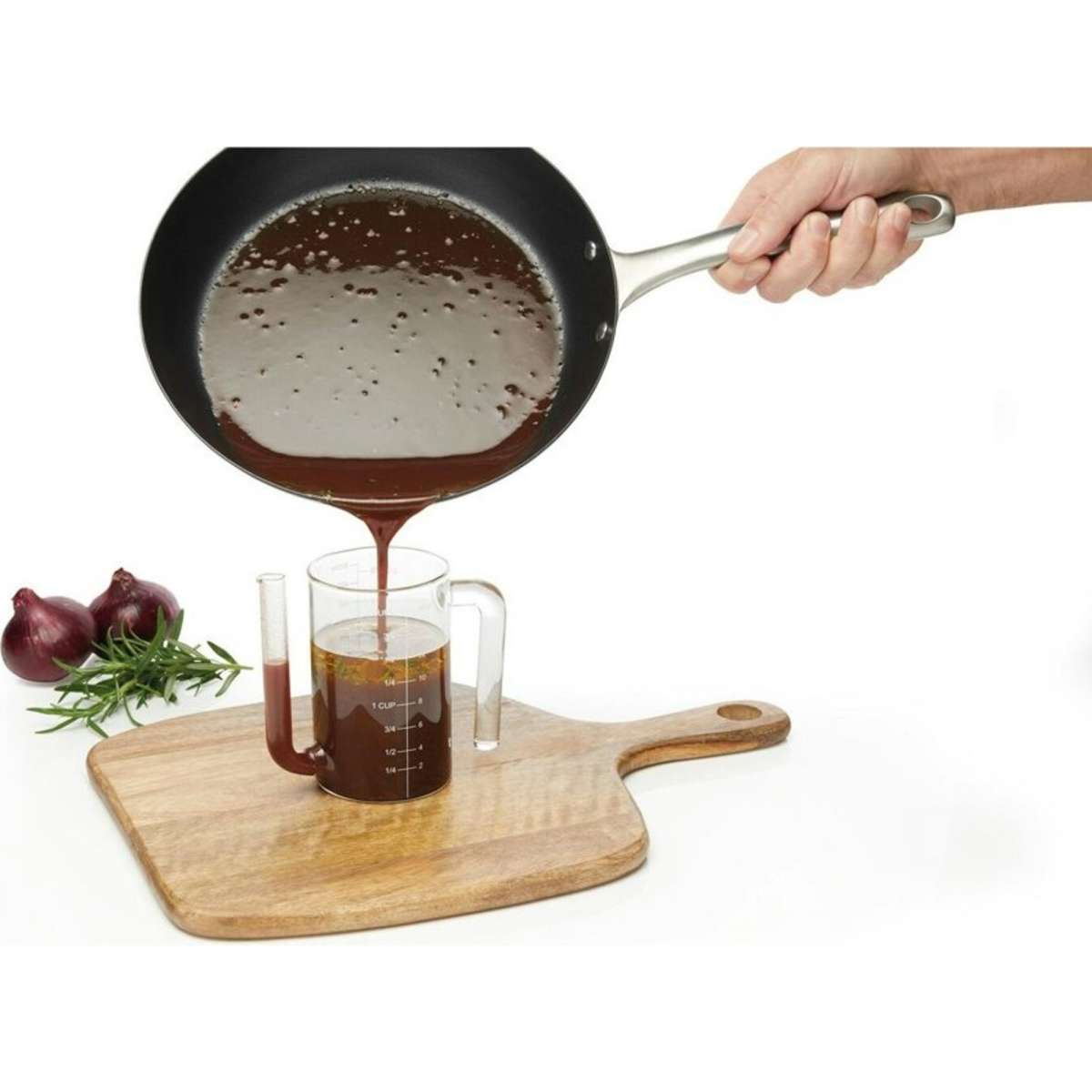 Mastercraft Fat/Gravy Separator Container Jug Clear 2PK 500ml