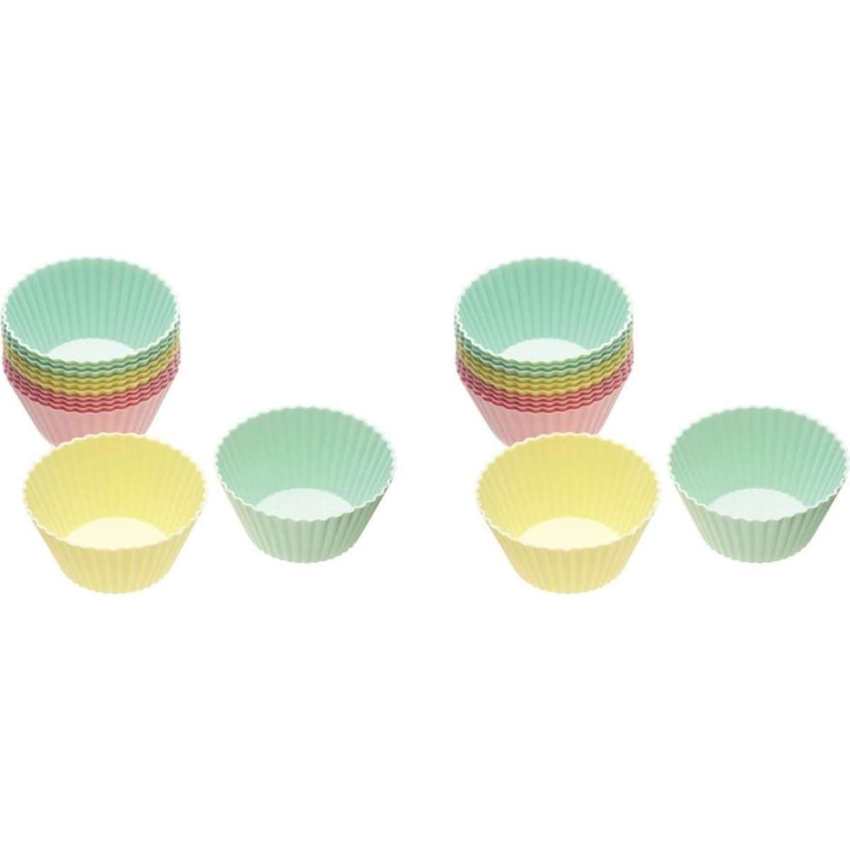 Mastercraft Silicone Mini Cupcake Cases Baking Set 2x 12pc Woolworths