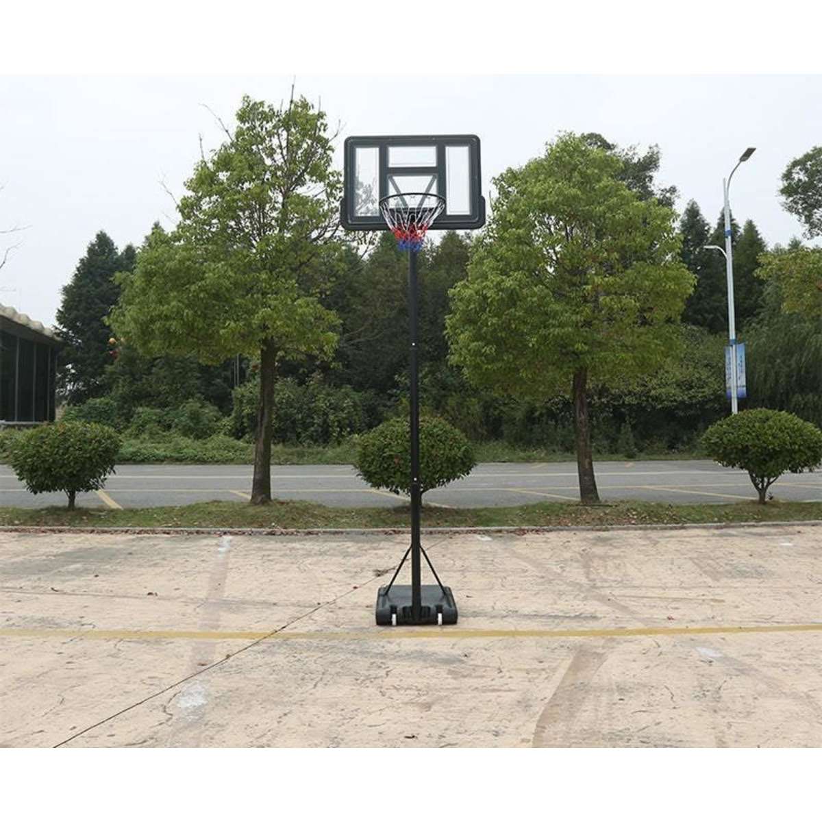 Fitness Master Adjustable Portable Basketball Stand System Sport Hoop