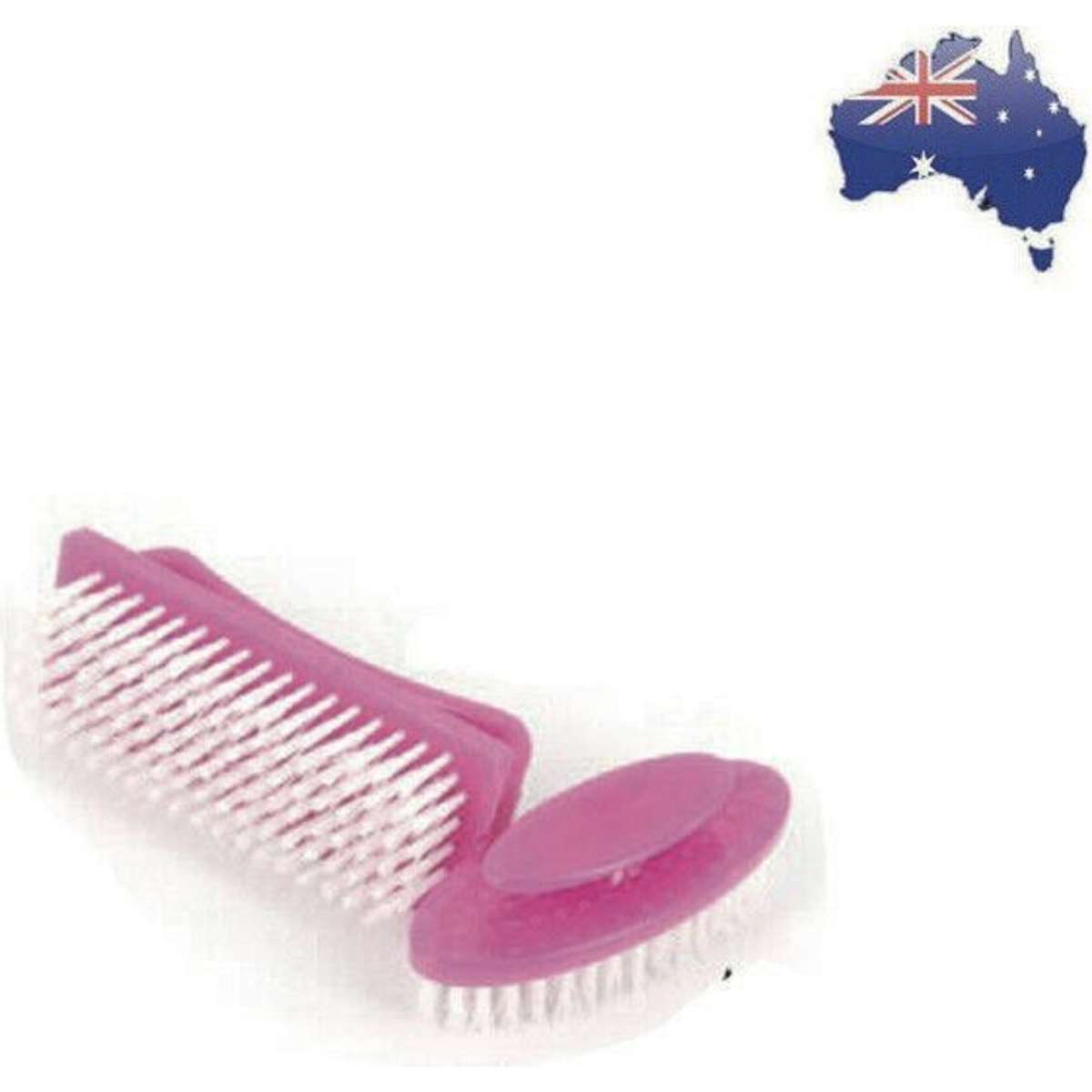 Ozoffer 2 Sets Handle Nail Brush Cleaning Brush Pedicure Finger Cleaner