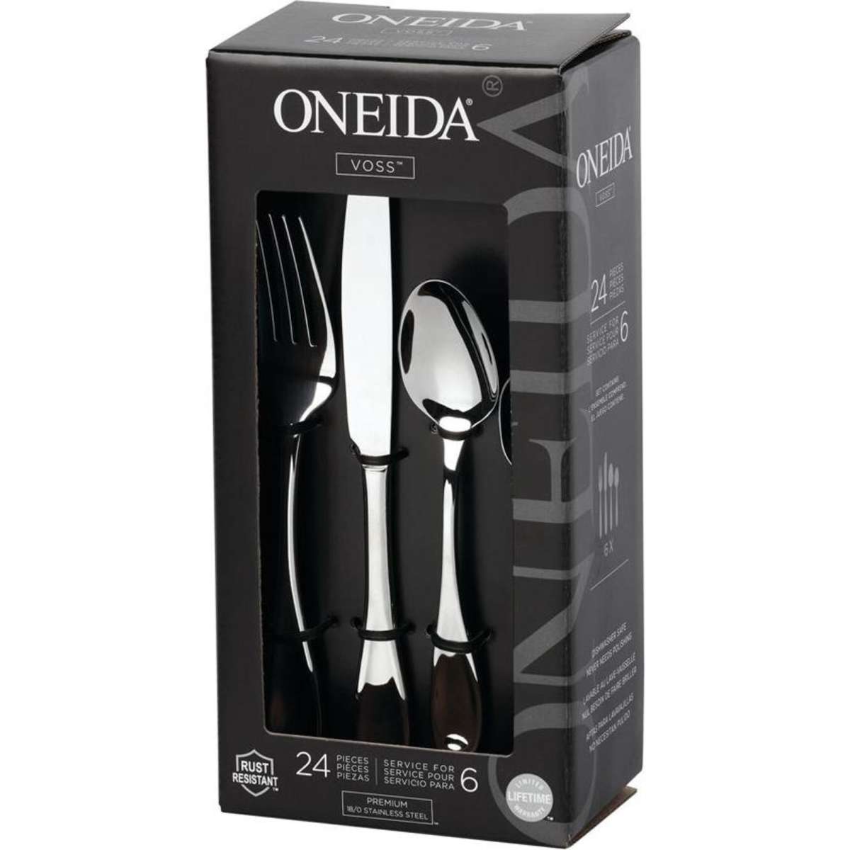 Oneida Voss Stainless Steel Cutlery Set - Silver 24pc | Woolworths