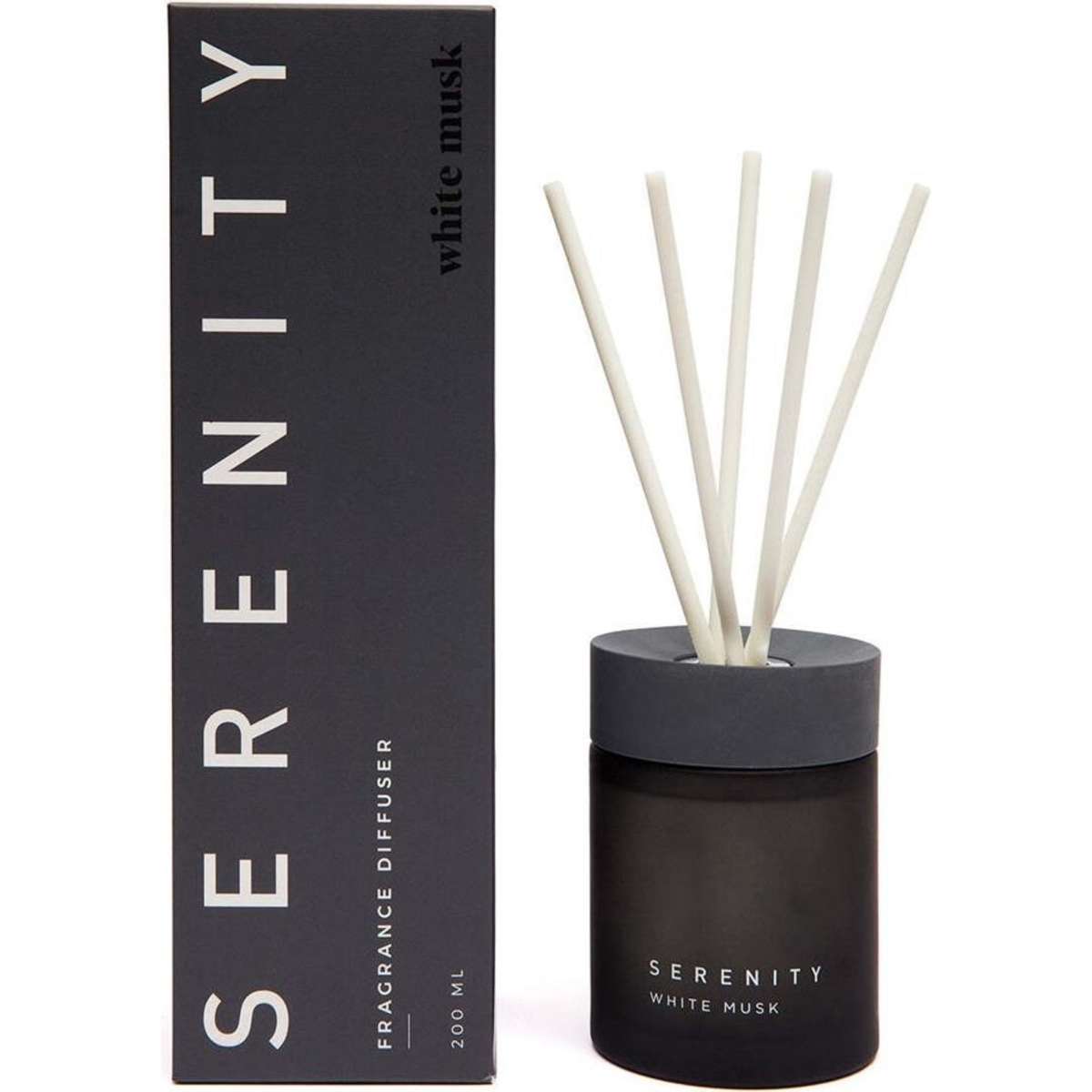 Serenity Coloured Core Reed Diffuser White Musk 200ml Woolworths