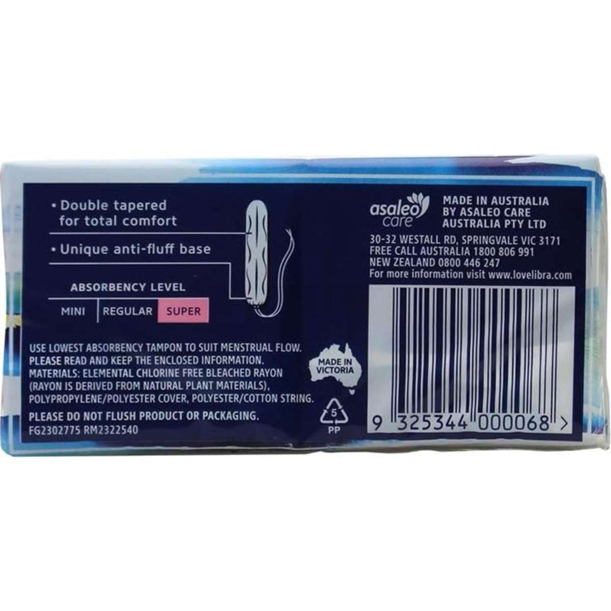 Libra 192 x Super Slim Tampons (12 x 16 Pack) Woolworths