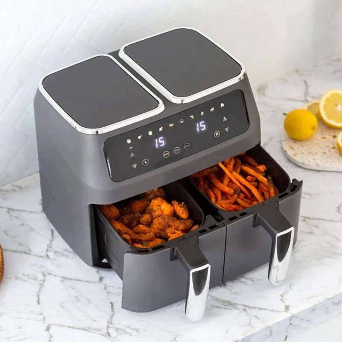 Lenoxx 8L 2000W Dual Zone Digital Air Fryer | Woolworths