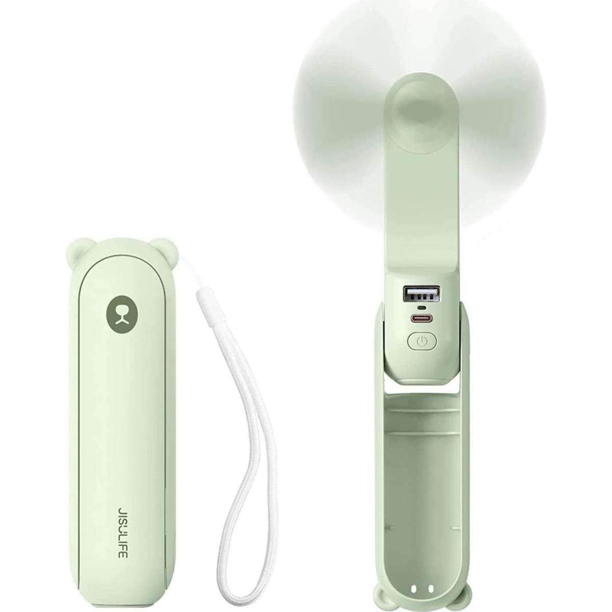 iDeer Life Handheld Mini Fan,3 IN 1 Hand Fan, Portable USB Rechargeable