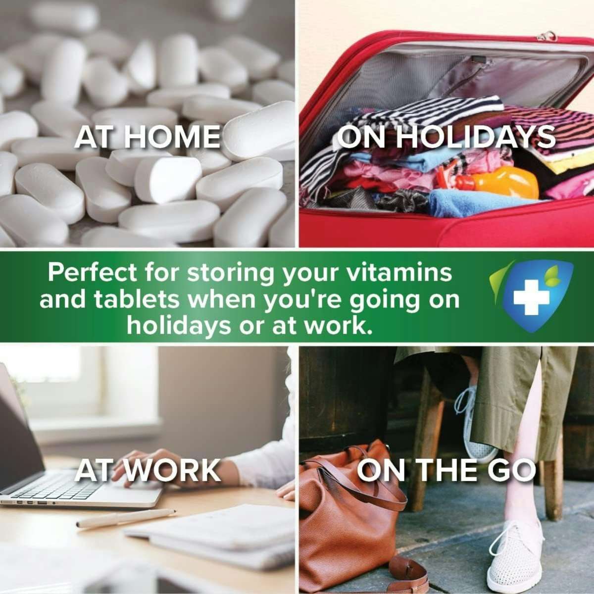 1st Care Pill Medicine Crusher Grinder Tool Tablet Box 4.5cm x 8.5cm Woolworths