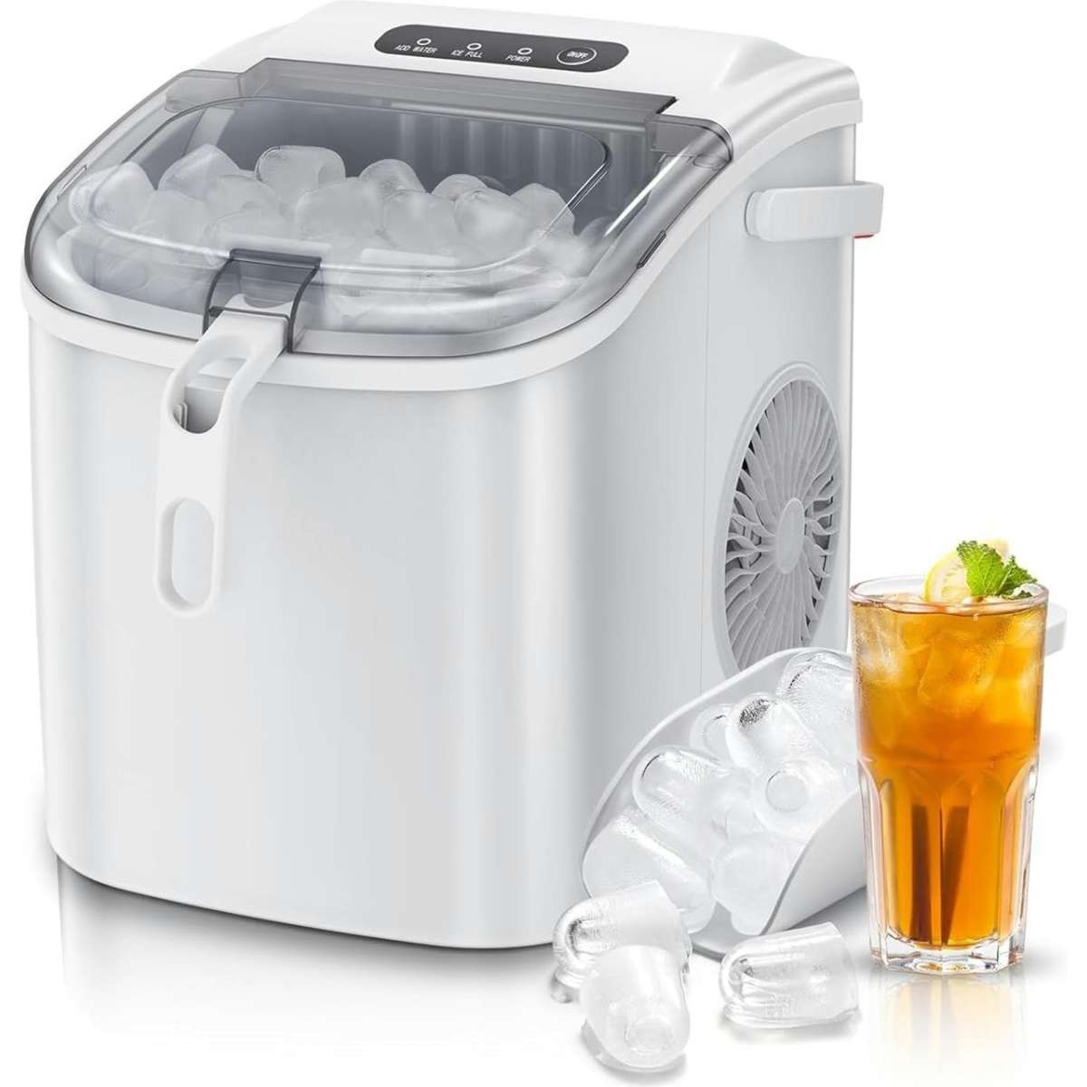 Advwin Ice Maker Portable Ice Cube Machine Home White Woolworths
