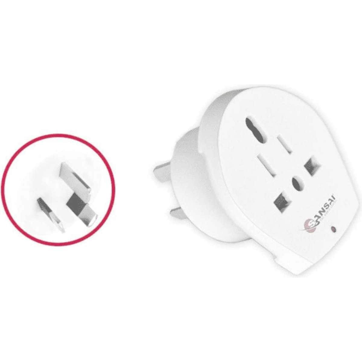 Sansai Universal Travel Power Adapter Outlet UK, US, CA, EU Socket to