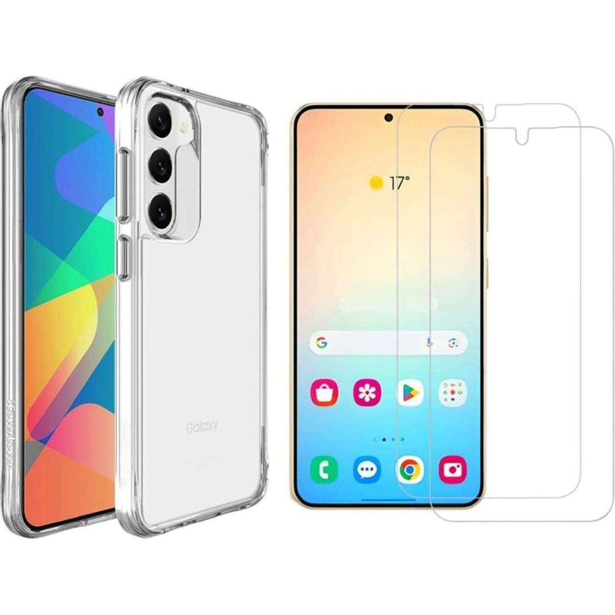 iCoverLover Samsung Galaxy S24+ Plus Case + 2 Glass Screen Protectors