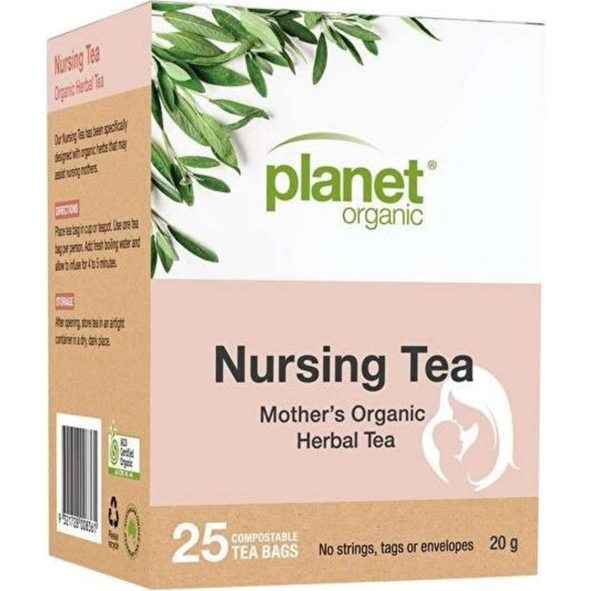 Organic Mother's Organic Herbal Tea Nursing Tea x 25 Tea Bags