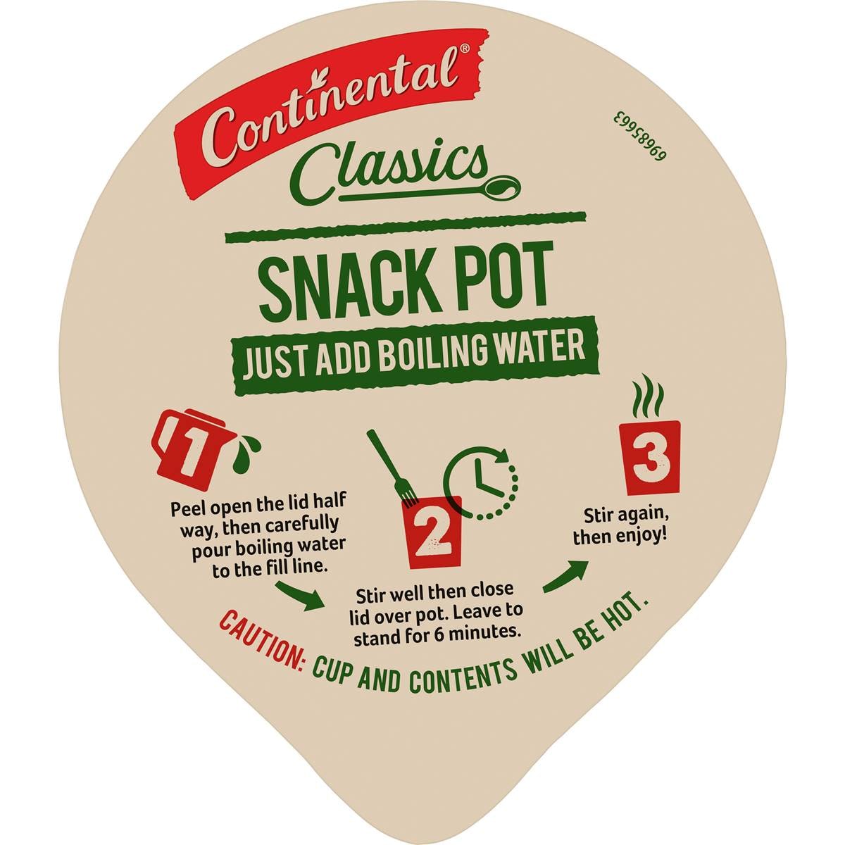 Continental Snack Pot Cheese & Bacon Pasta Serves 1 70g Woolworths