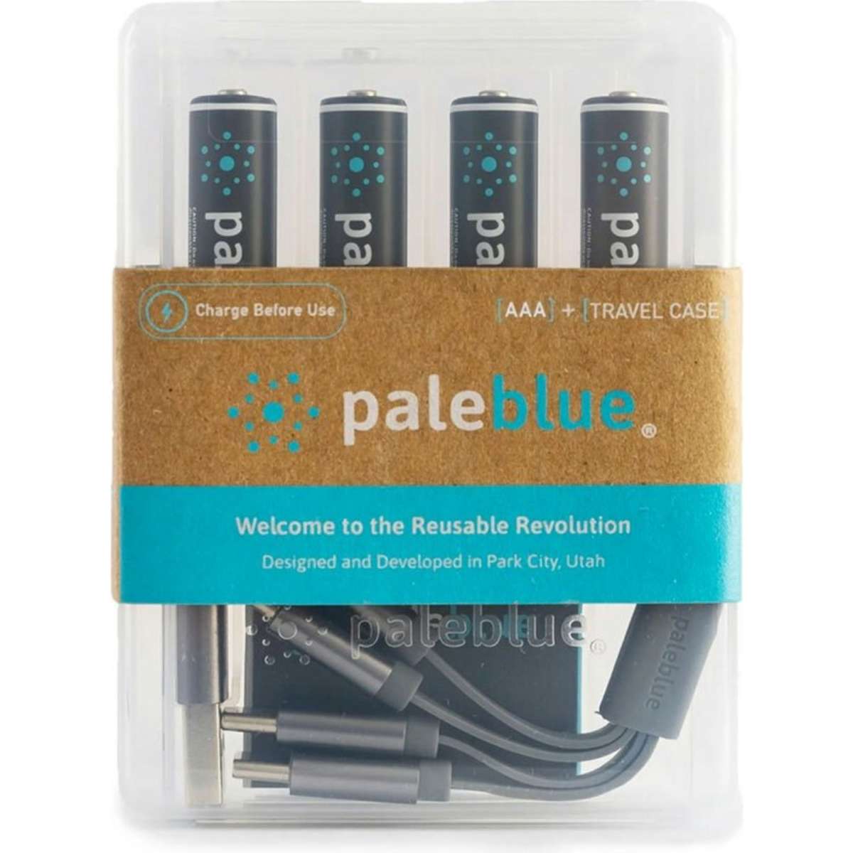 Paleblue Fast Charging USBC Rechargeable Batteries 4pc AAA Woolworths