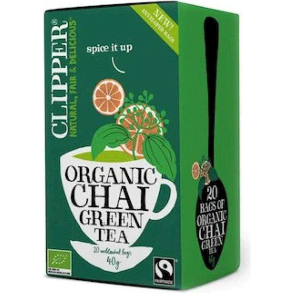 Clipper Organic Chai Green Tea 20 Tea Bags | Woolworths