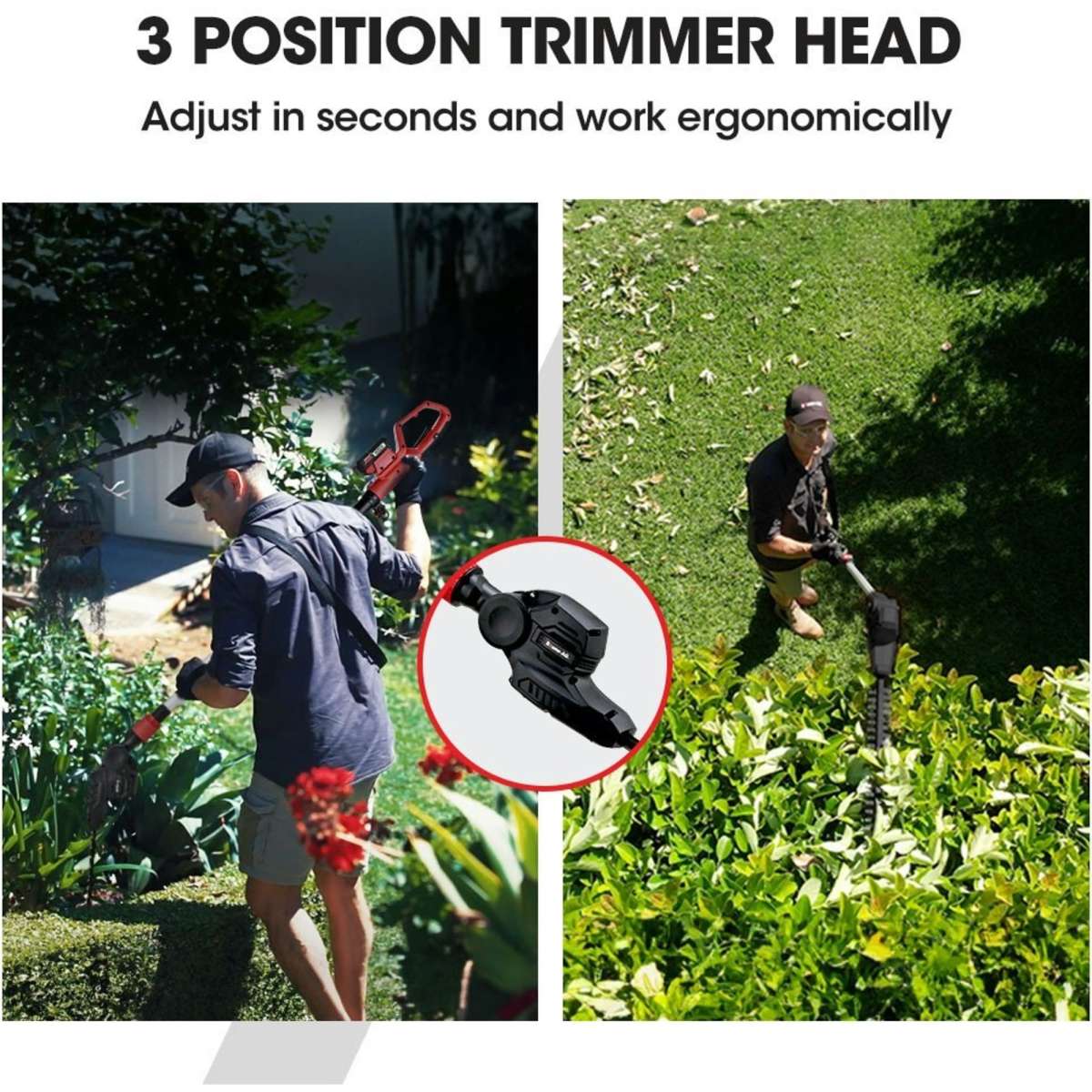 BaumrAG 20V SYNC Cordless Pole Saw & Hedge Trimmer Combo 8 inch