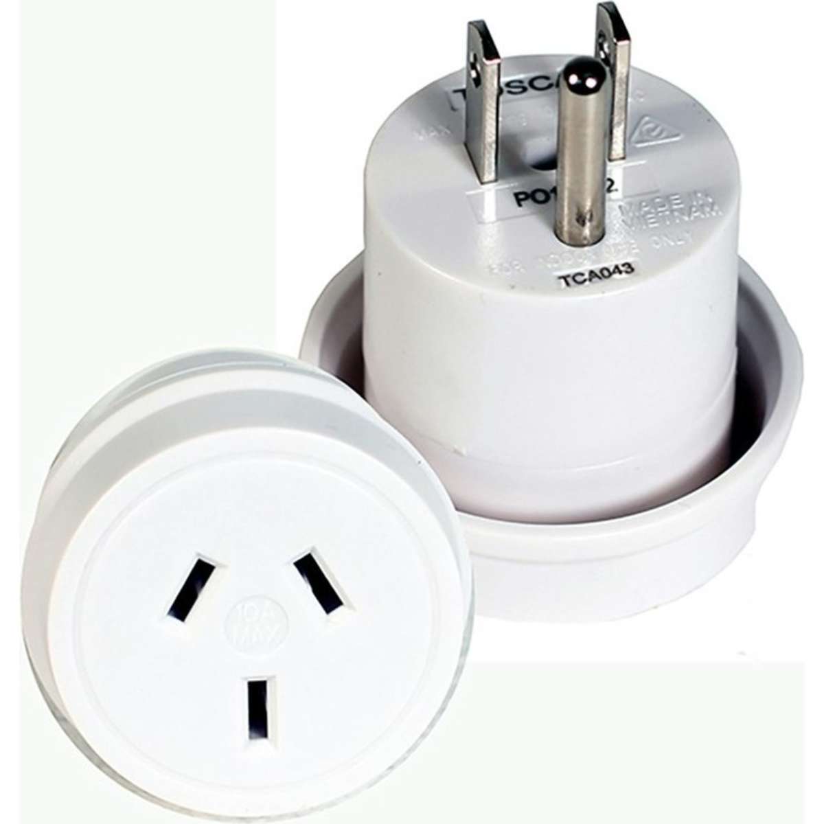 Tosca OB Travel Power Adapter Converter Plug USA 2PK Woolworths