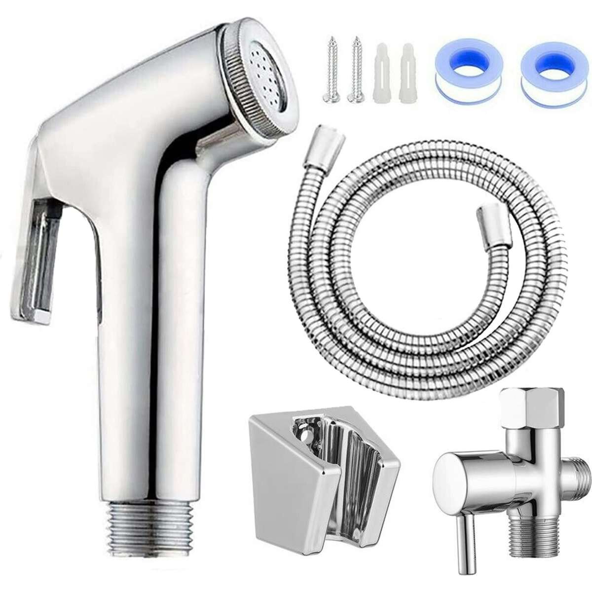 Zerii Bidet Douche Toilet Spray Shattaf Shower Head Hose Sprayer Kit Hand  1EA | Woolworths