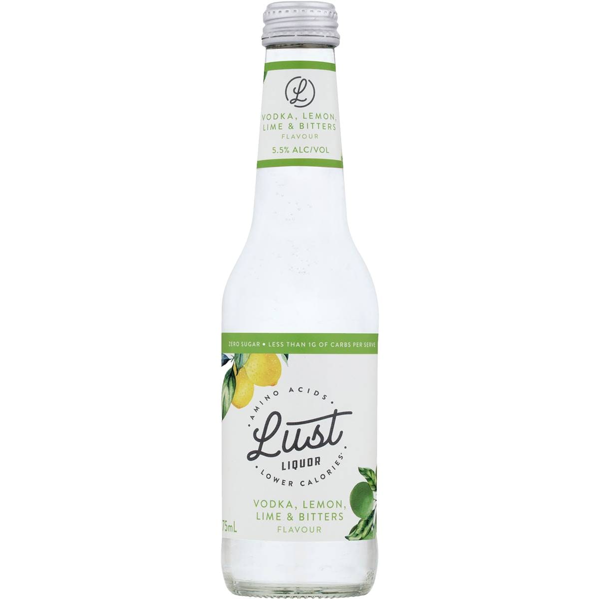 Lust Liquor Vodka, Lemon, Lime & Bitters Bottle 275ml Woolworths