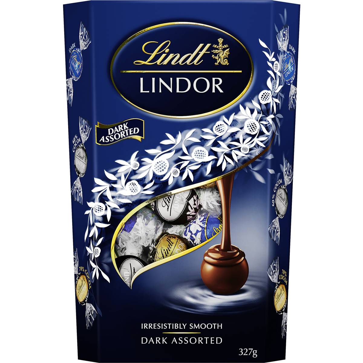 Lindt Lindor Dark Assorted Chocolate Box 327g Woolworths