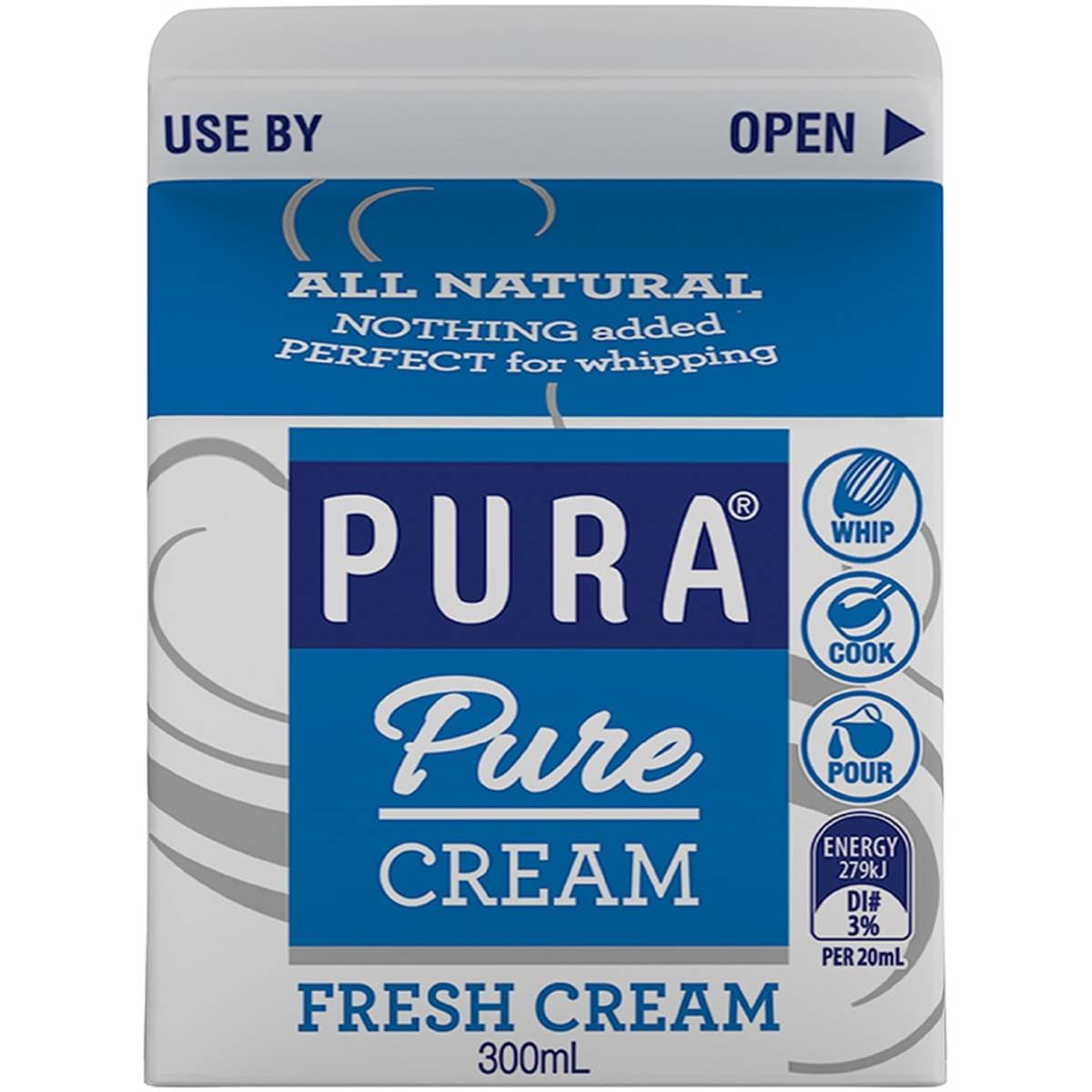 Pura Fresh Pure Cream 300ml Woolworths