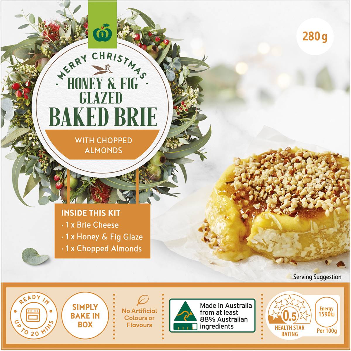 Woolworths Baked Brie With Glaze 280g Woolworths