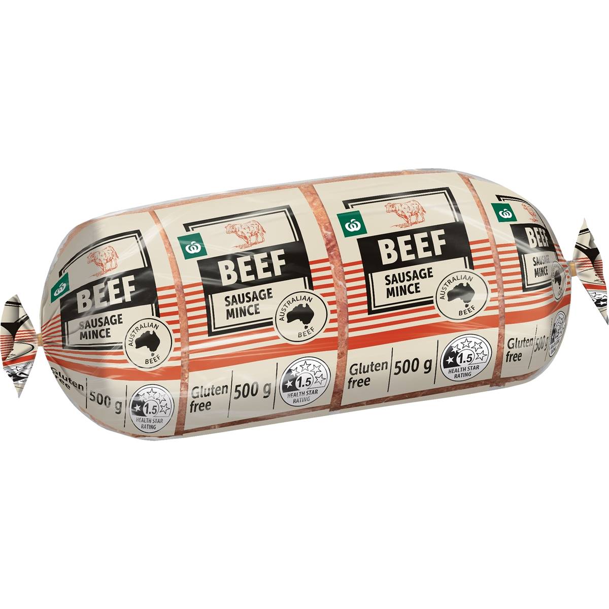 Woolworths Aussie Beef Gluten Free Sausage Mince 500g Woolworths