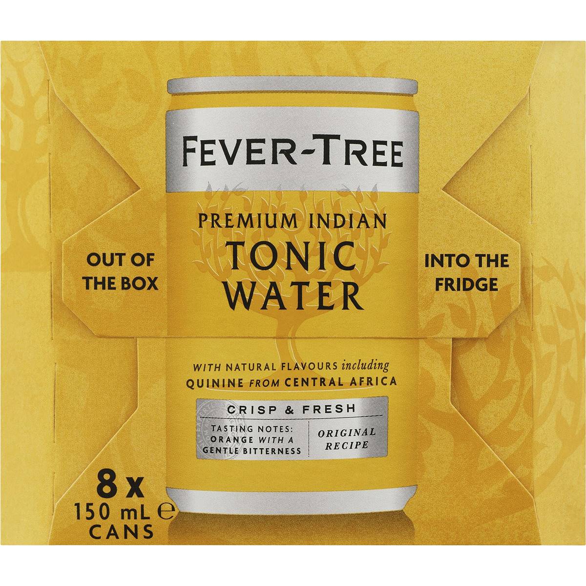 Fevertree Indian Tonic Water Cans 150ml X8 Pack Woolworths