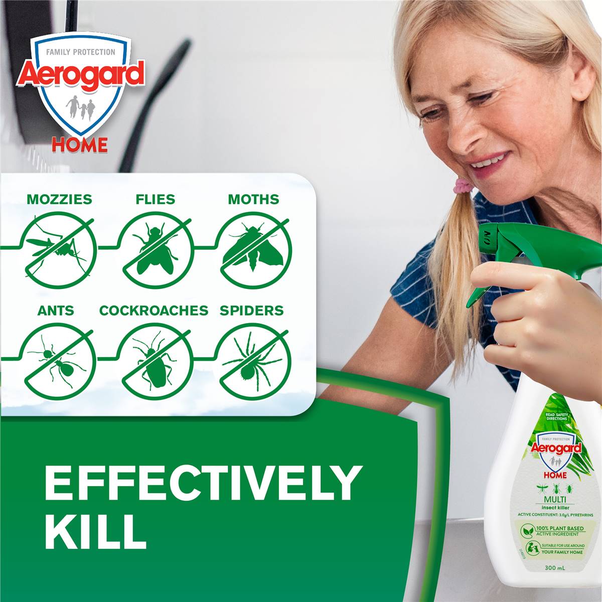 Aerogard Home Multi Insect Spray 300ml Woolworths