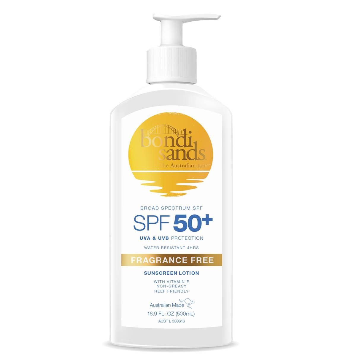 Bondi Sands Spf50 Fragrance Free Sunscreen Lotion 500ml Woolworths