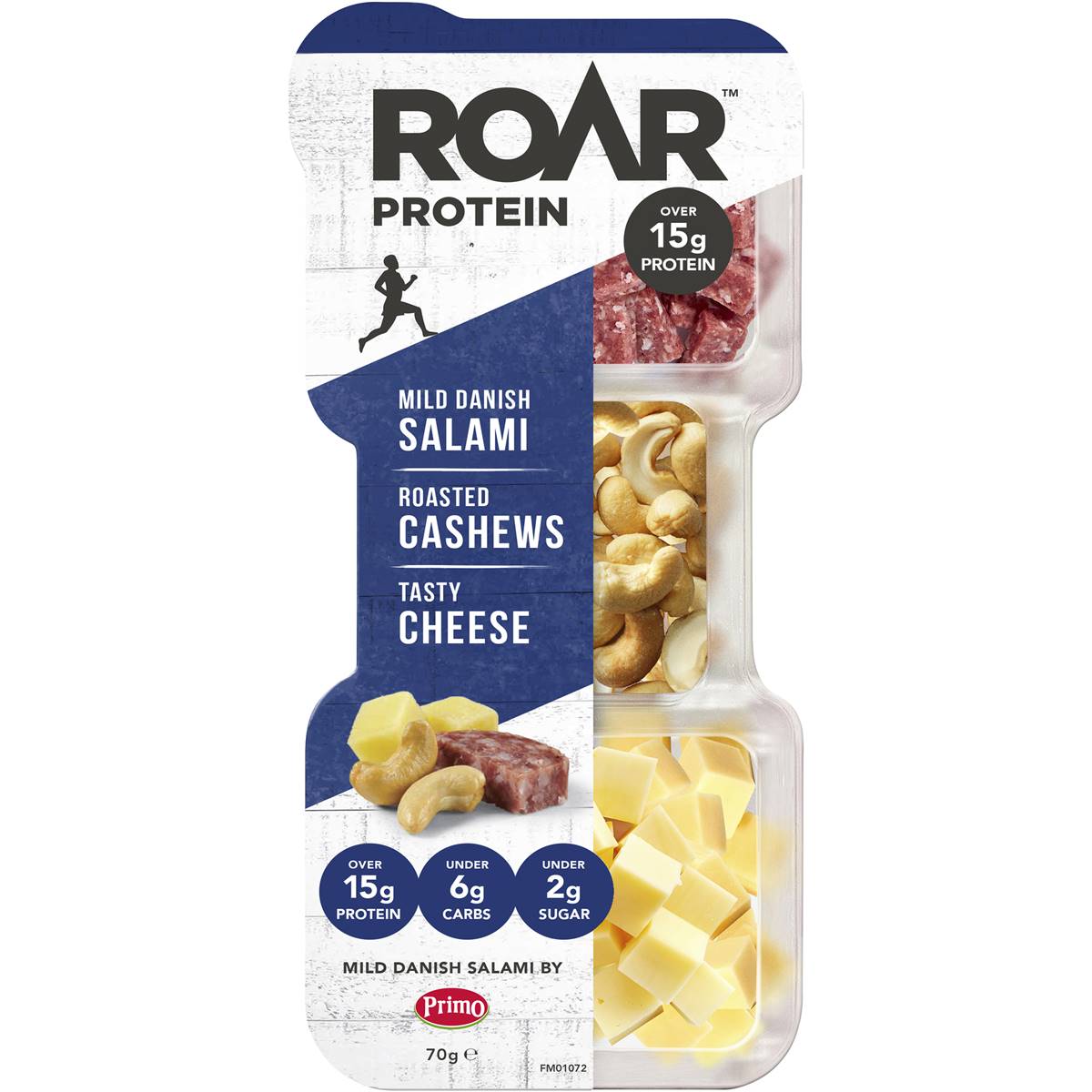 Roar Protein Mild Danish Salami, Roasted Cashews & Cheese 70g Woolworths