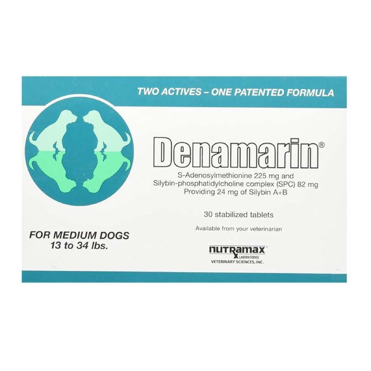 Paw Denamarin Medium Dogs Liver Detoxification Aid 225mg 30 Pack