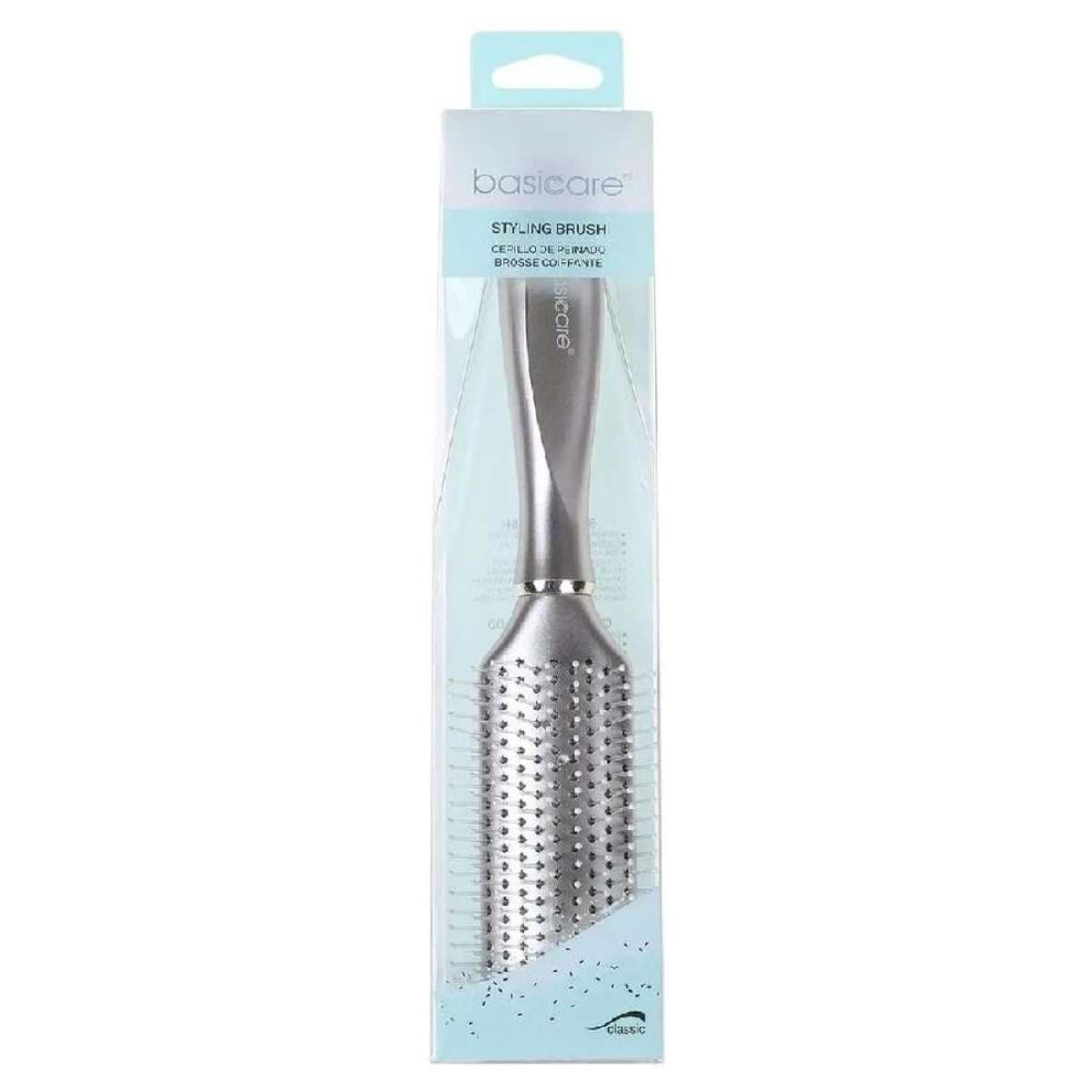 Basicare Styling Brush 26cm with Ball Tip Nylon Bristles for Smooth Hair Care