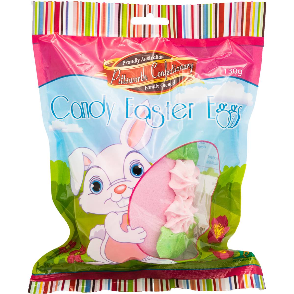 Pittsworth Sugar Candy Easter Egg Assorted 130g Woolworths