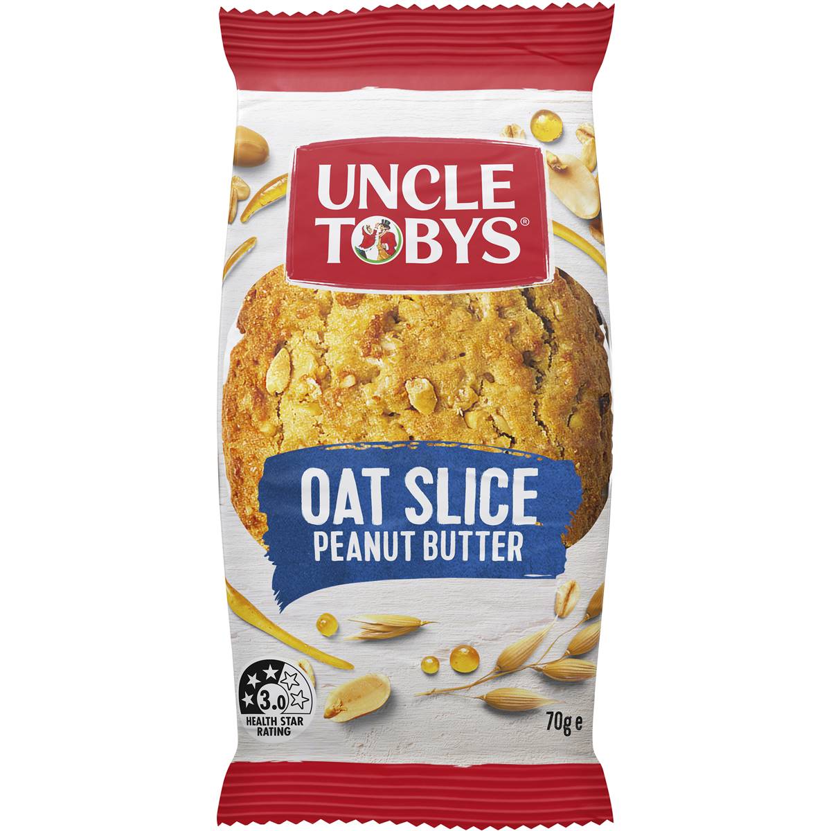Uncle Tobys Oat Slice Peanut Butter 4 Pack Woolworths