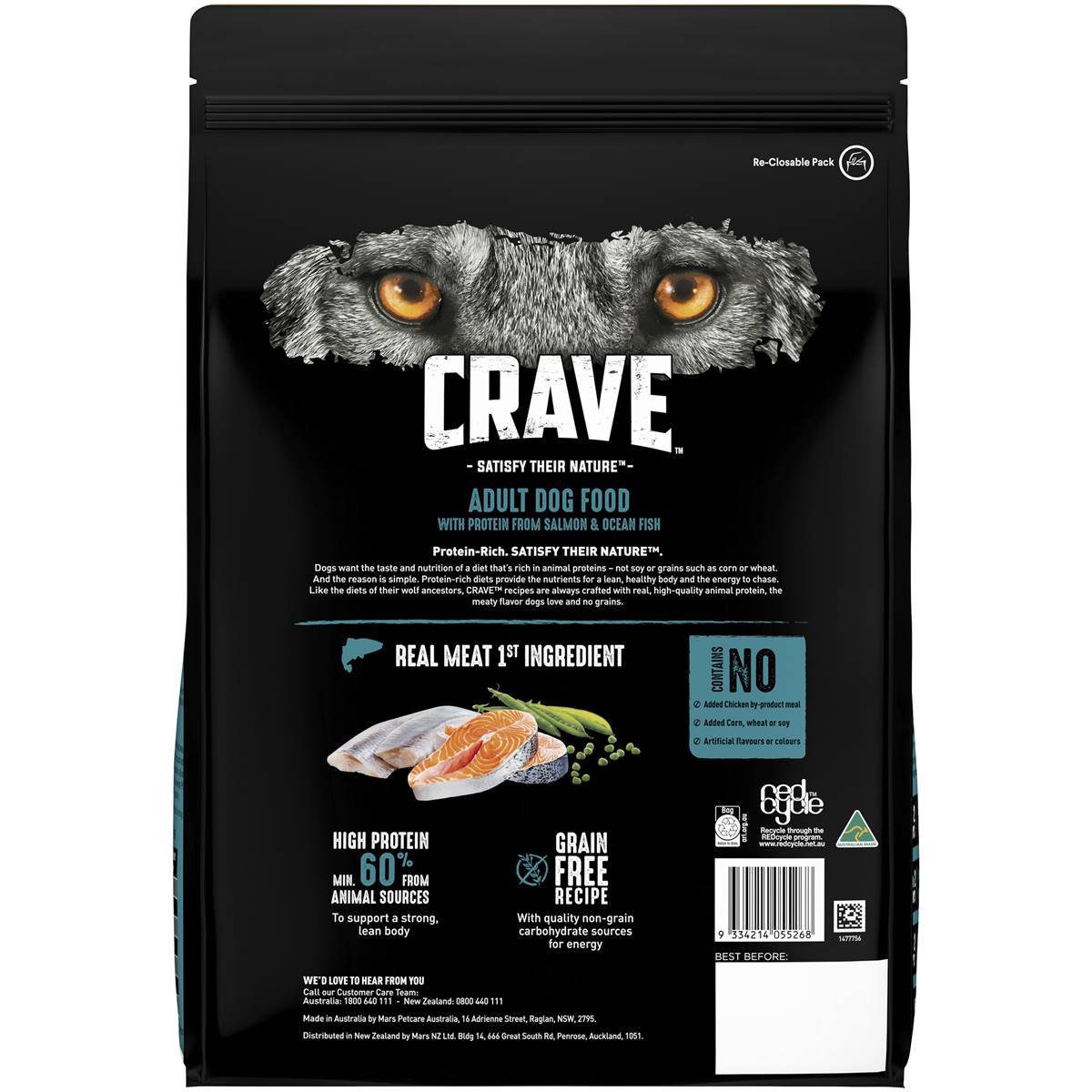 Crave Dry Dog Food Salmon & Ocean Fish 2.8kg Woolworths