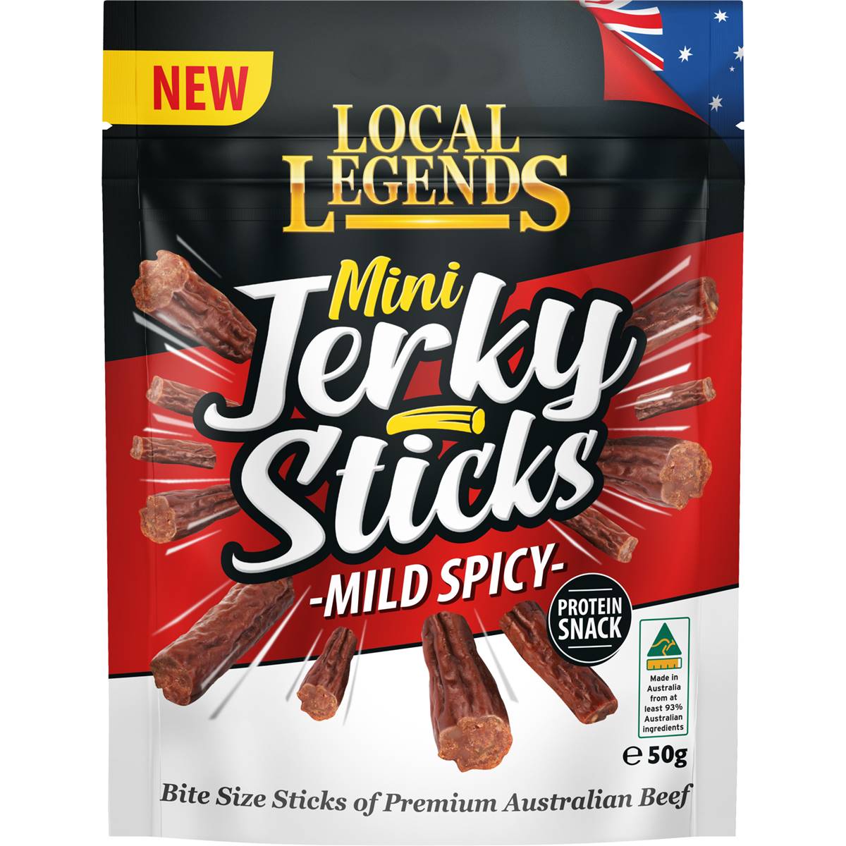 Local Legends Mini Jerky Sticks Mild Spicy
