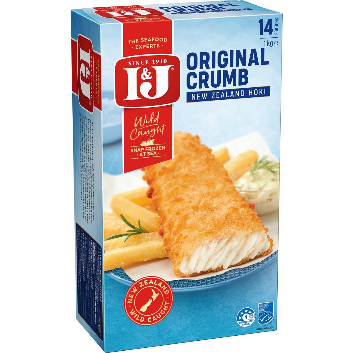 I&j Fish Fillets Original Crumb 1kg Woolworths