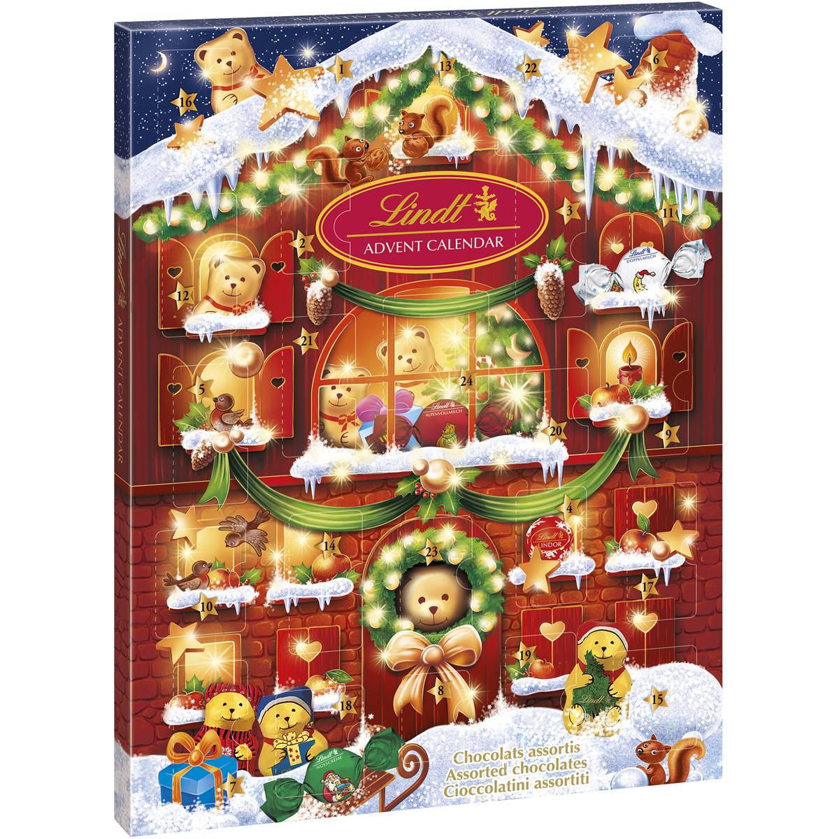 Lindt Teddy Advent Calendar 172g Woolworths