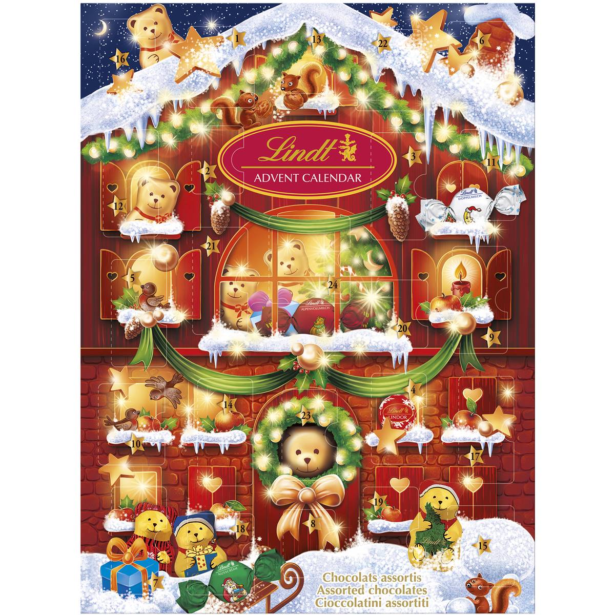 Lindt Teddy Advent Calendar 172g | Woolworths