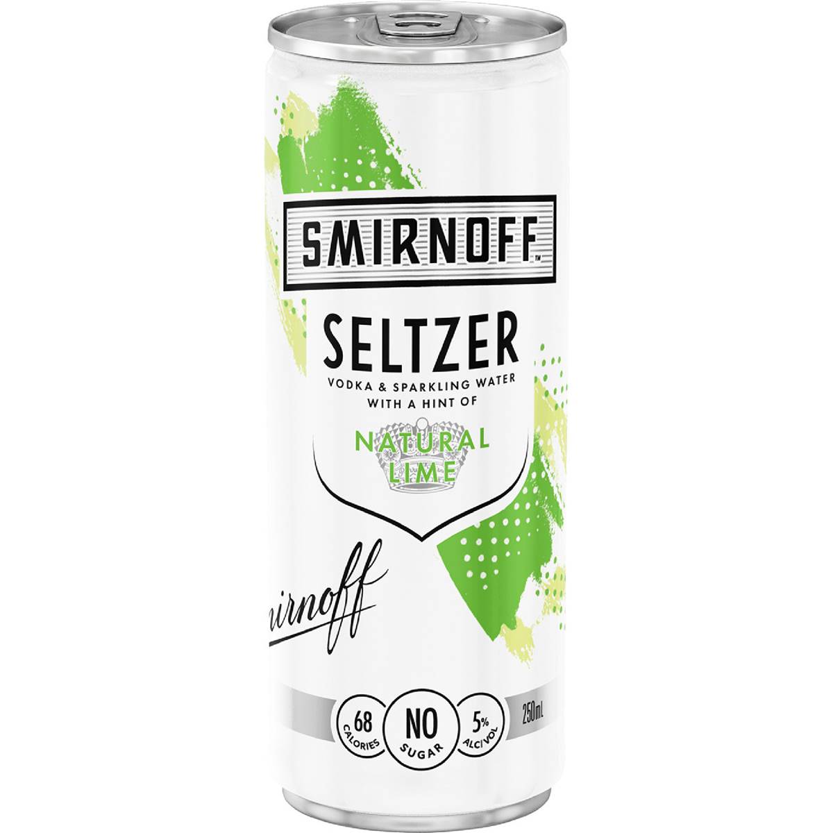 Smirnoff Seltzer Classic Lime Can